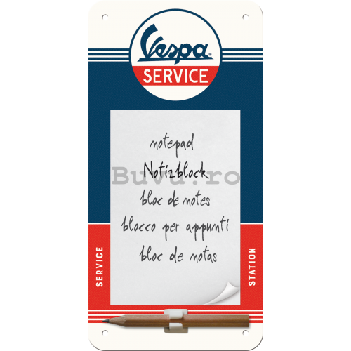 Bloc pentru notițe - Vespa Service