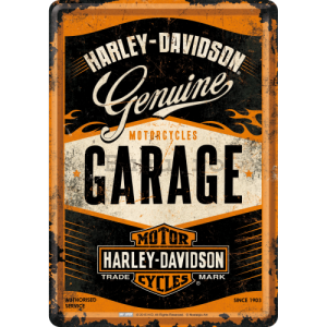 Ilustrată metalică - Harley-Davidson (Garage) 