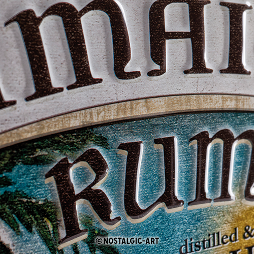 Placă metalică - Jamaica Rum