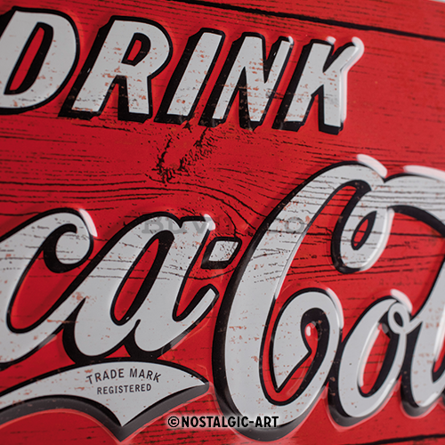Placă metalică - Coca-Cola (Delicious Refreshing)