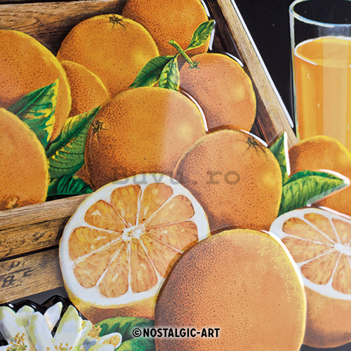 Placă metalică - Enjoy Oranges