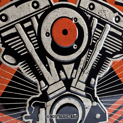 Placă metalică - Harley-Davidson (Wild at Heart)