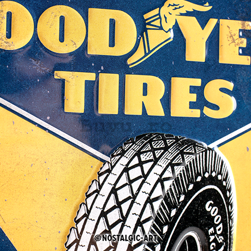 Placă metalică: Good Year Tires  - 30x20 cm