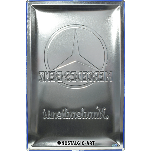 Placă metalică - Mercedes-Benz (Kundendienst) - 60x40 cm