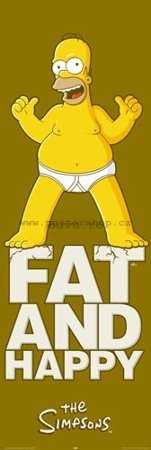 Poster - Simpsons fat and happy (2)