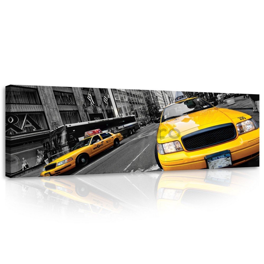 Tablou canvas: Manhattan Taxi (2) - 145x45 cm