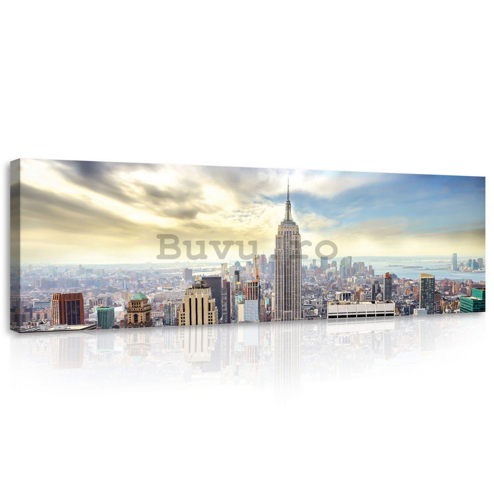 Tablou canvas: Vedere Manhattan - 145x45 cm