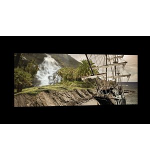 Tablou canvas: Corabia cu pânze în paradis (2) - 145x45 cm