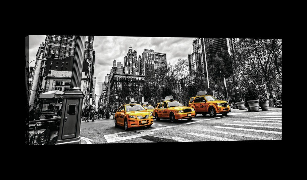 Tablou canvas: New York (Taxi) - 145x45 cm