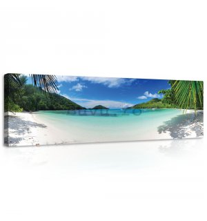 Tablou canvas: Paradis pe plajă (5) - 145x45 cm