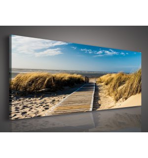 Tablou canvas: Drum spre plajă - 145x45 cm