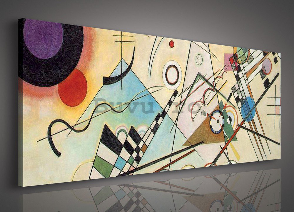 Tablou canvas: Composition 8, Vasilij Kandinskij - 145x45 cm