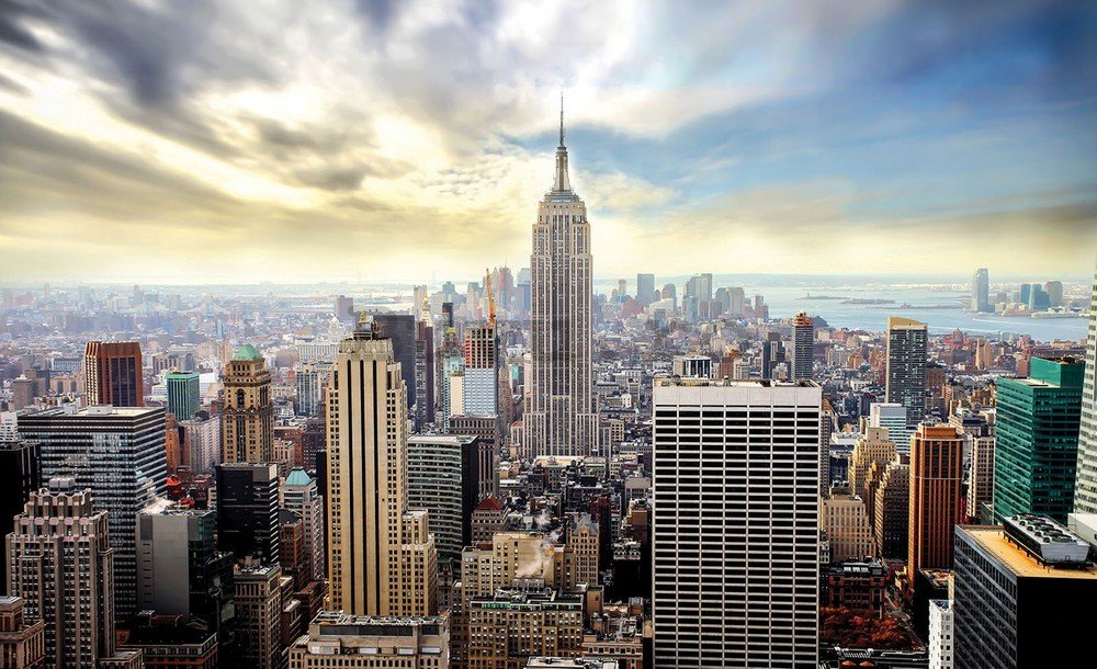 Fototapet vlies: Vedere Manhattan - 184x254 cm