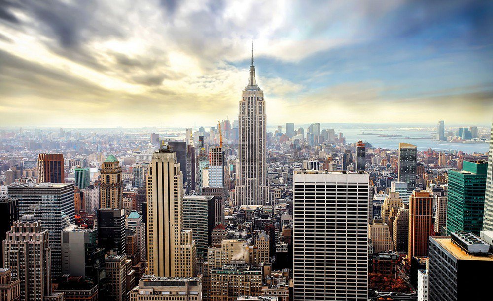 Fototapet vlies: Vedere Manhattan - 254x368 cm