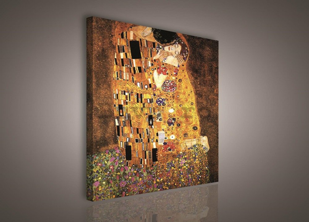 Tablou canvas: Sărutul, Gustav Klimt - 75x100 cm