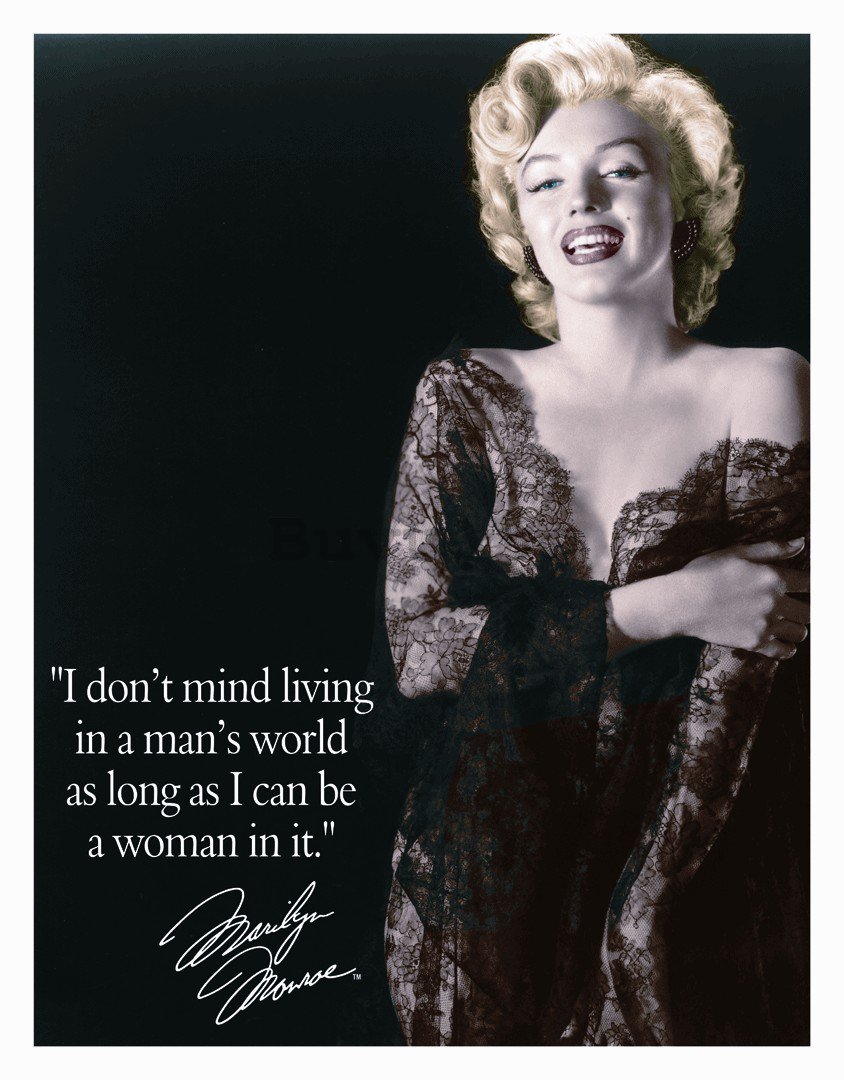 Placă metalică - Marilyn Monroe (Man's World)