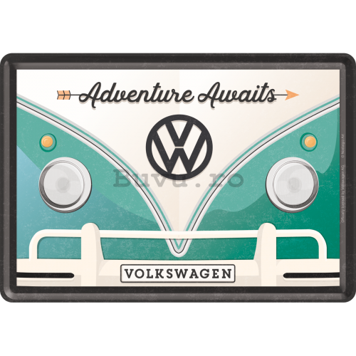 Ilustrată metalică - VW Bulli  (Adventure Awaits)