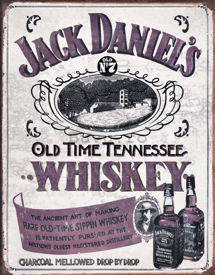 Placă metalică - Jack Daniels (Retro Whiskey)