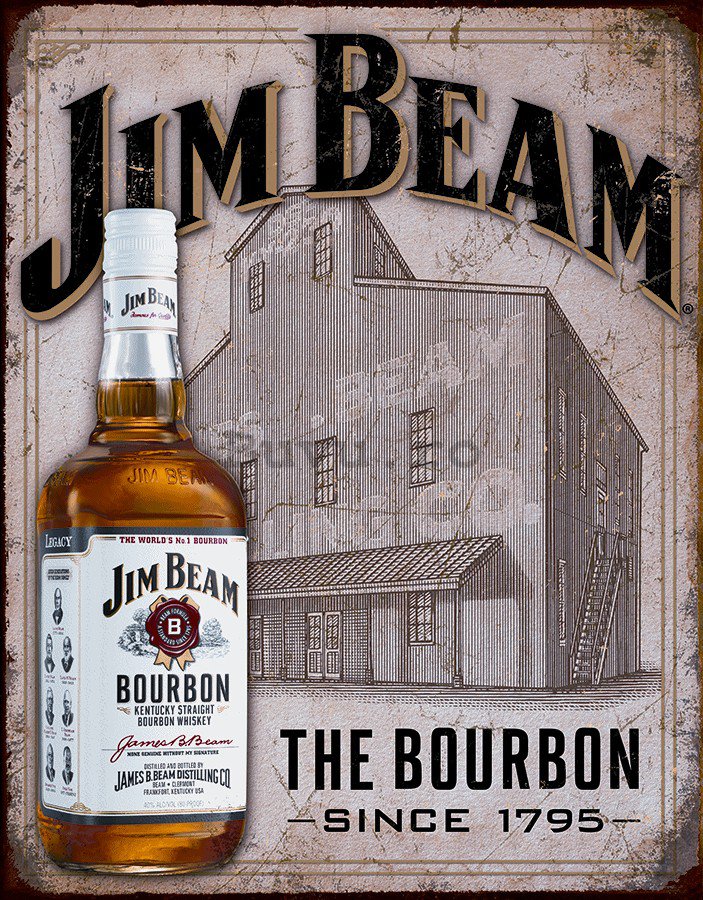 Placă metalică - Jim Beam (The Bourbon)