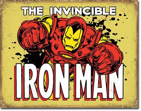Placă metalică - The Invincible Iron Man (2)