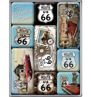 Magnet - Route 66 Red Car