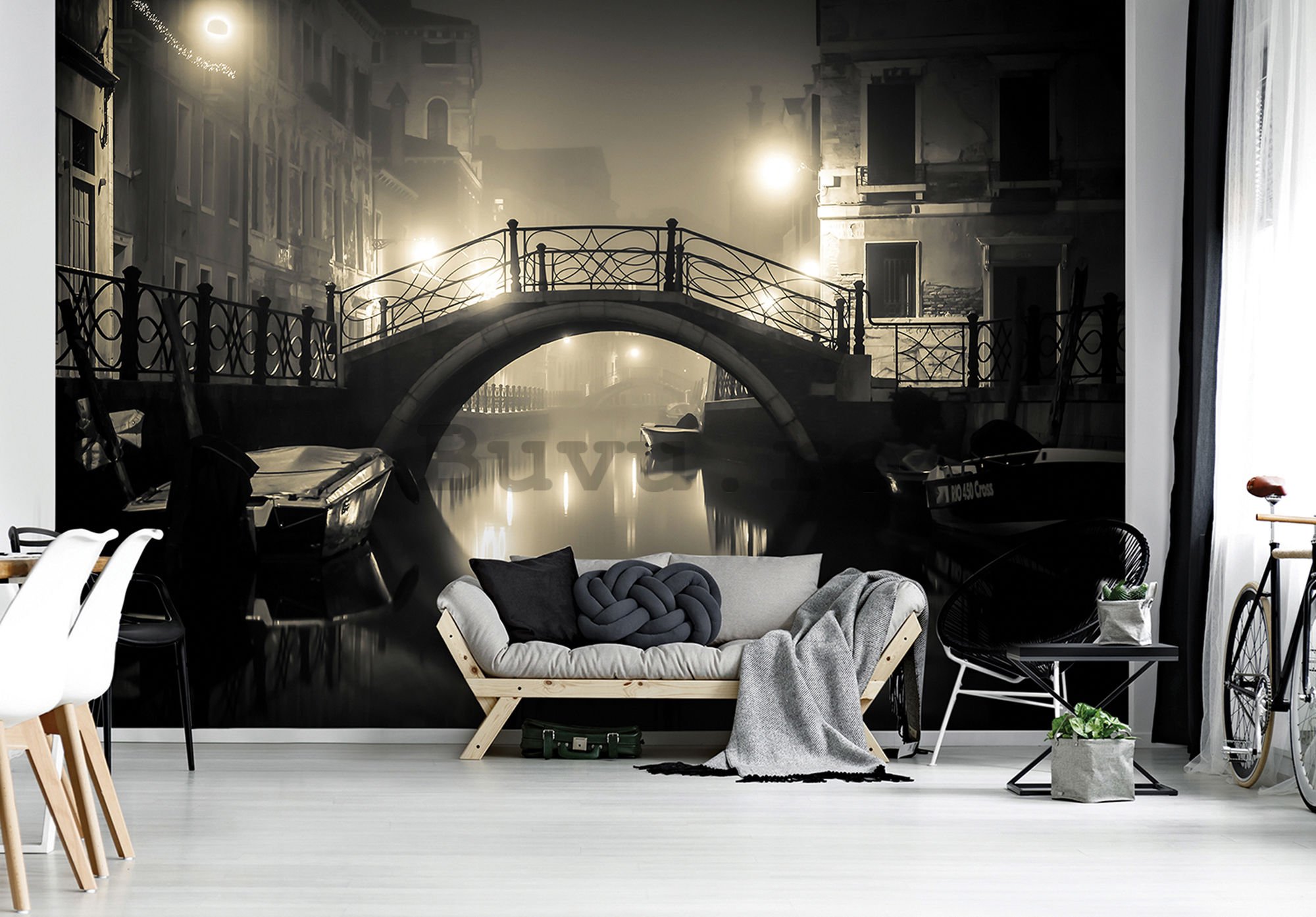 Fototapet vlies: Veneția (noapte) - 104x152,5 cm