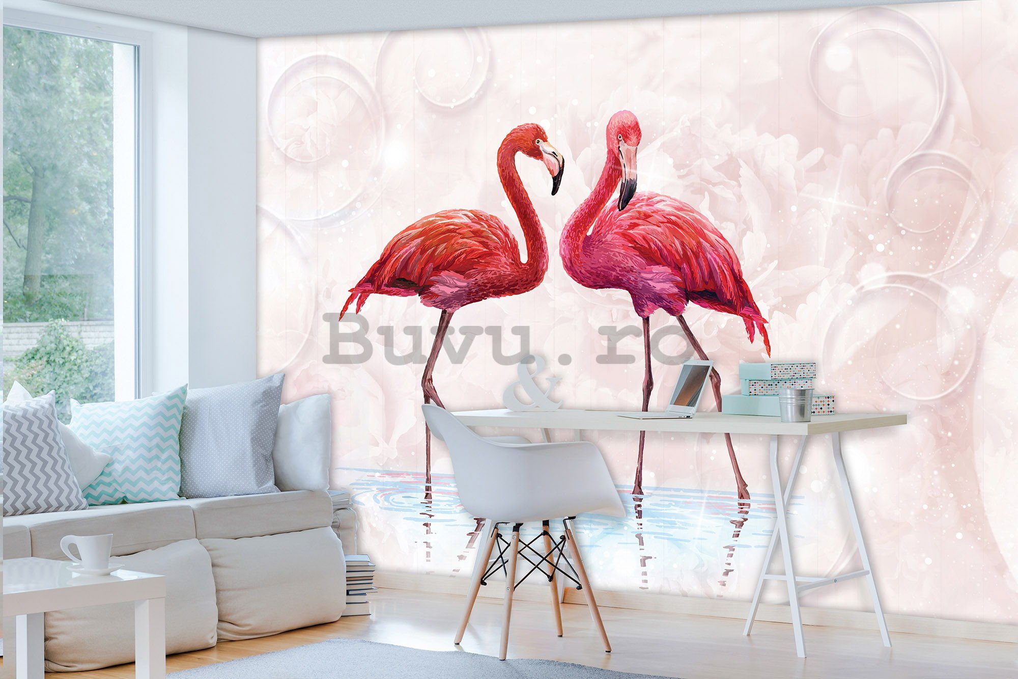 Fototapet: Flamingo - 254x368 cm