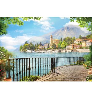 Fototapet: Vedere Lacul Como - 184x254 cm