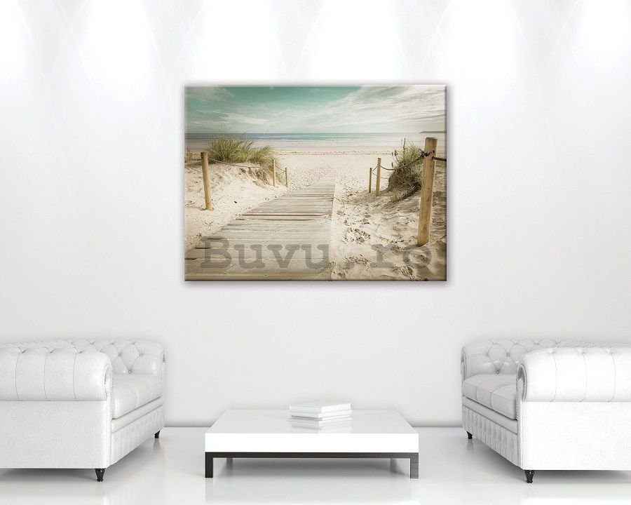 Tablou canvas: Drum spre plajă (10) - 75x100 cm
