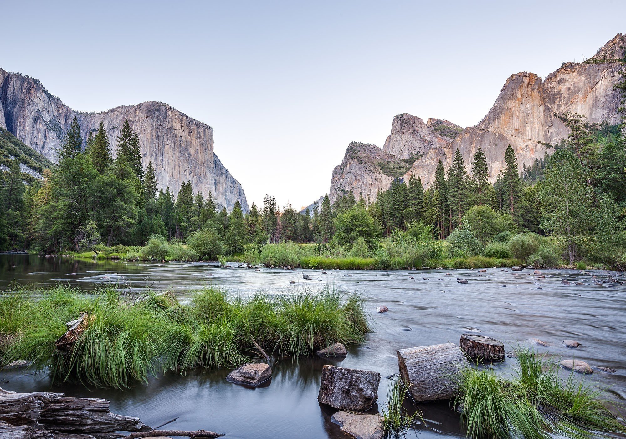Fototapet vlies: Yosemite Valley - 416x254 cm