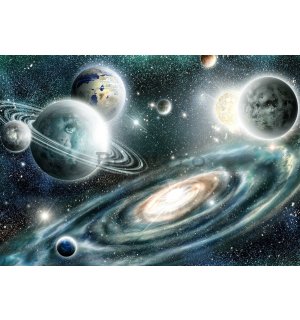 Fototapet vlies: Galaxie (1) - 416x254 cm