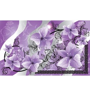 Fototapet vlies: Flori violet - 416x254 cm