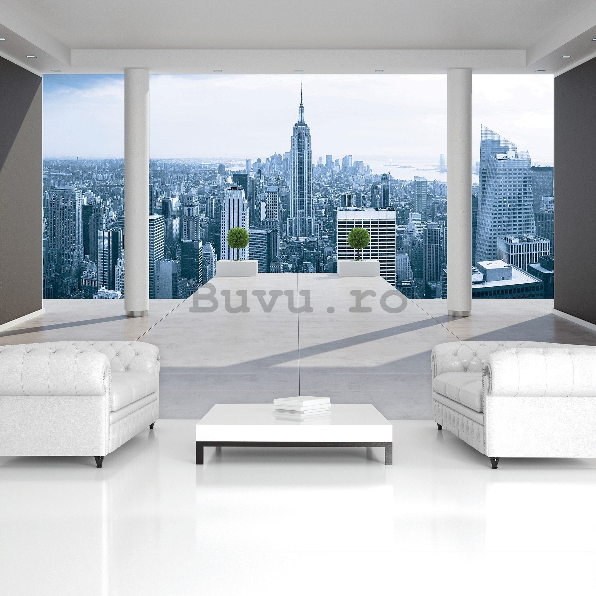 Fototapet vlies: Perspectivă Manhattan (Terasă) - 416x254 cm