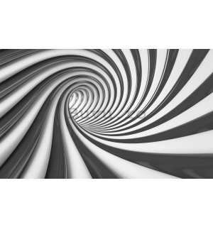 Fototapet vlies: Spirală neagră - 416x254 cm