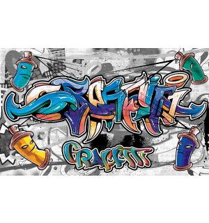 Fototapet vlies: Graffiti (9) - 416x254 cm