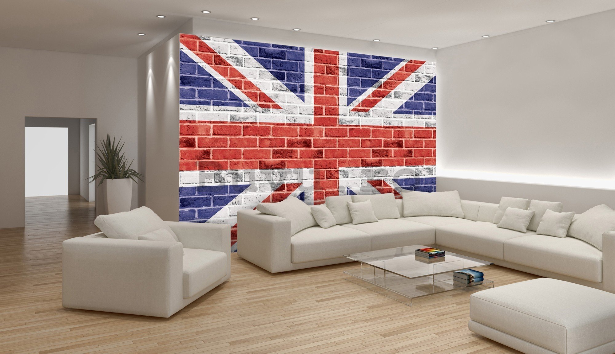 Fototapet vlies: Drapel Britanic (Union Jack) - 416x254 cm