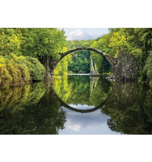 Fototapet vlies: Rakotzbrücke - 416x254 cm