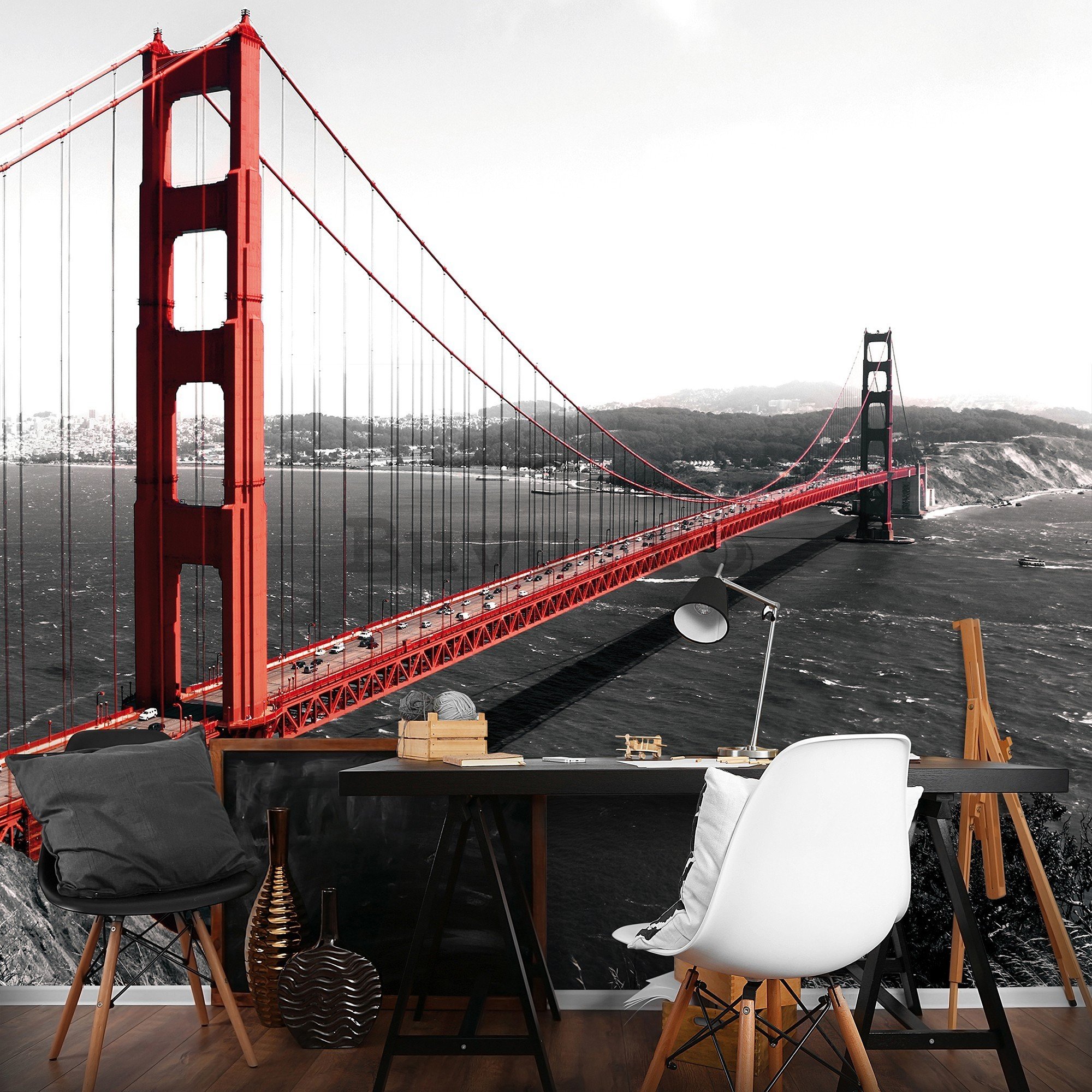 Fototapet vlies: Golden Gate Bridge (1) - 416x254 cm