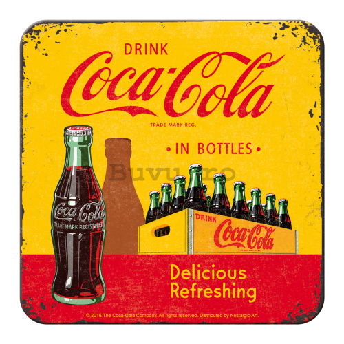 Set de suporturi 2 - Coca-Cola (carton galben)
