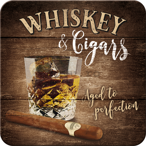 Set de suporturi 2 - Whiskey & Cigars