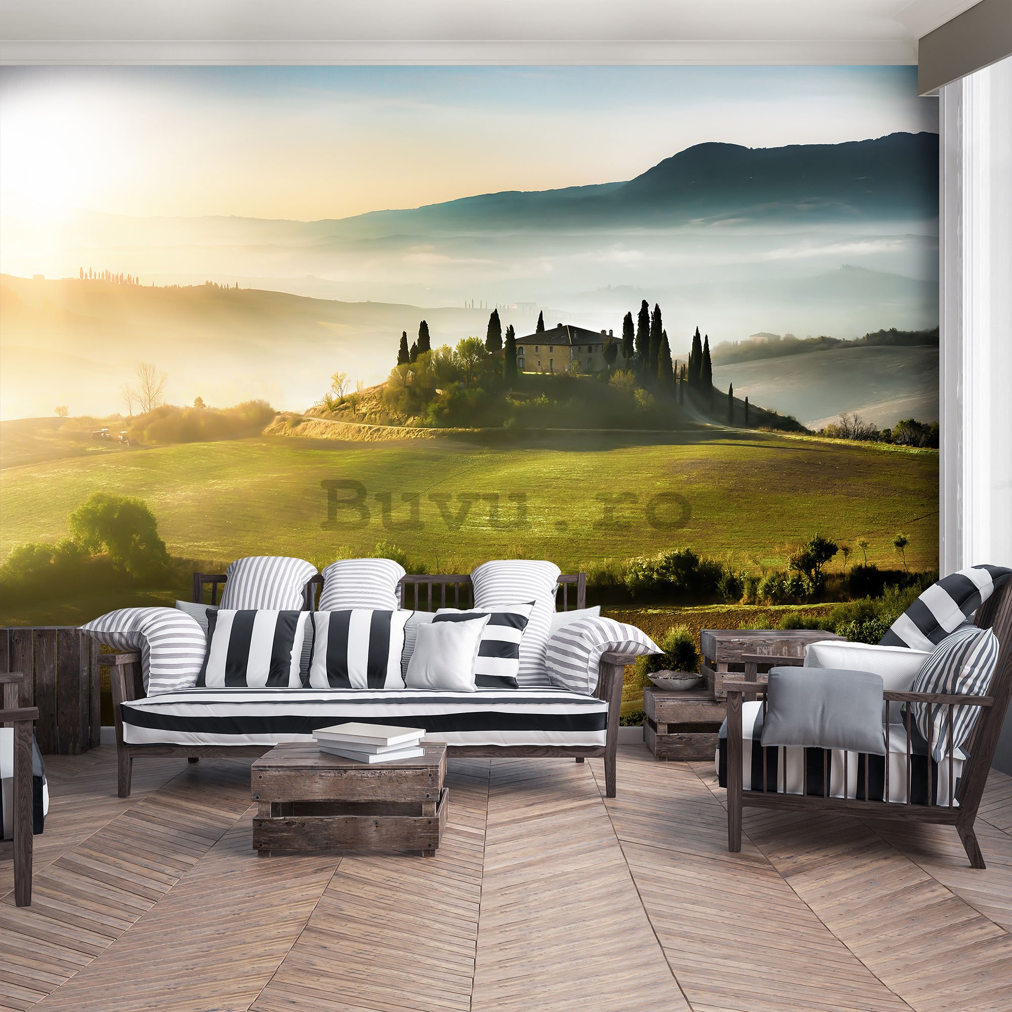Fototapet vlies: Tuscany Hill - 184x254 cm