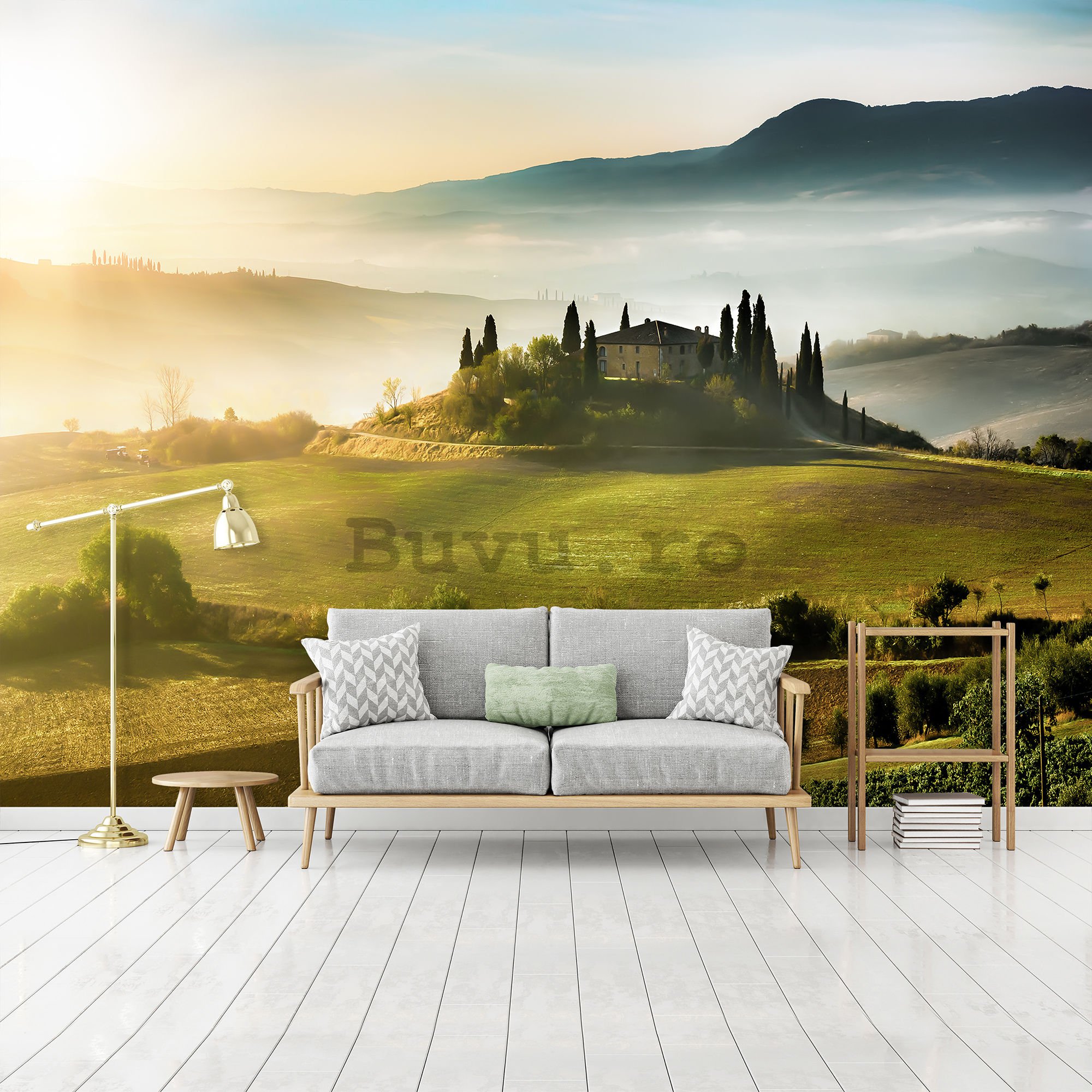 Fototapet vlies: Tuscany Hill - 416x254 cm