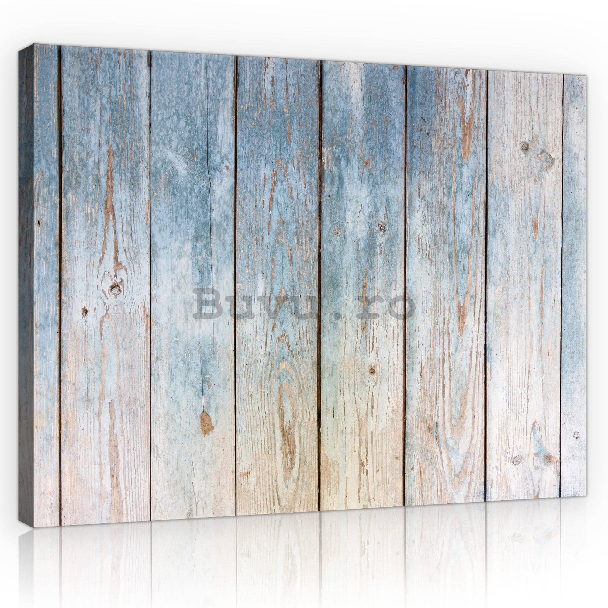 Tablou canvas: Ziduri despărțitoare le lemn (5) - 75x100 cm