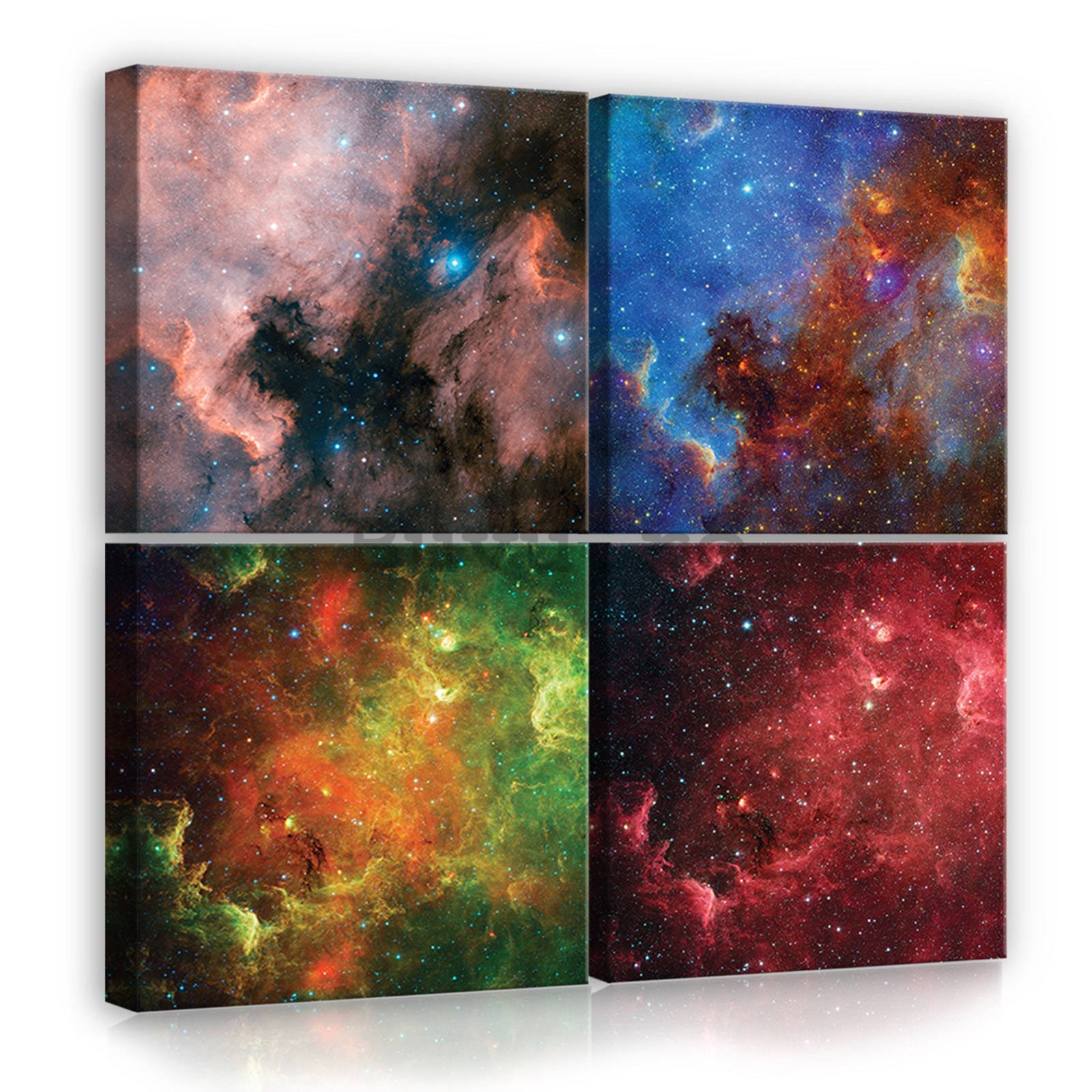 Tablou canvas: Univers - set 4 buc 25x25cm