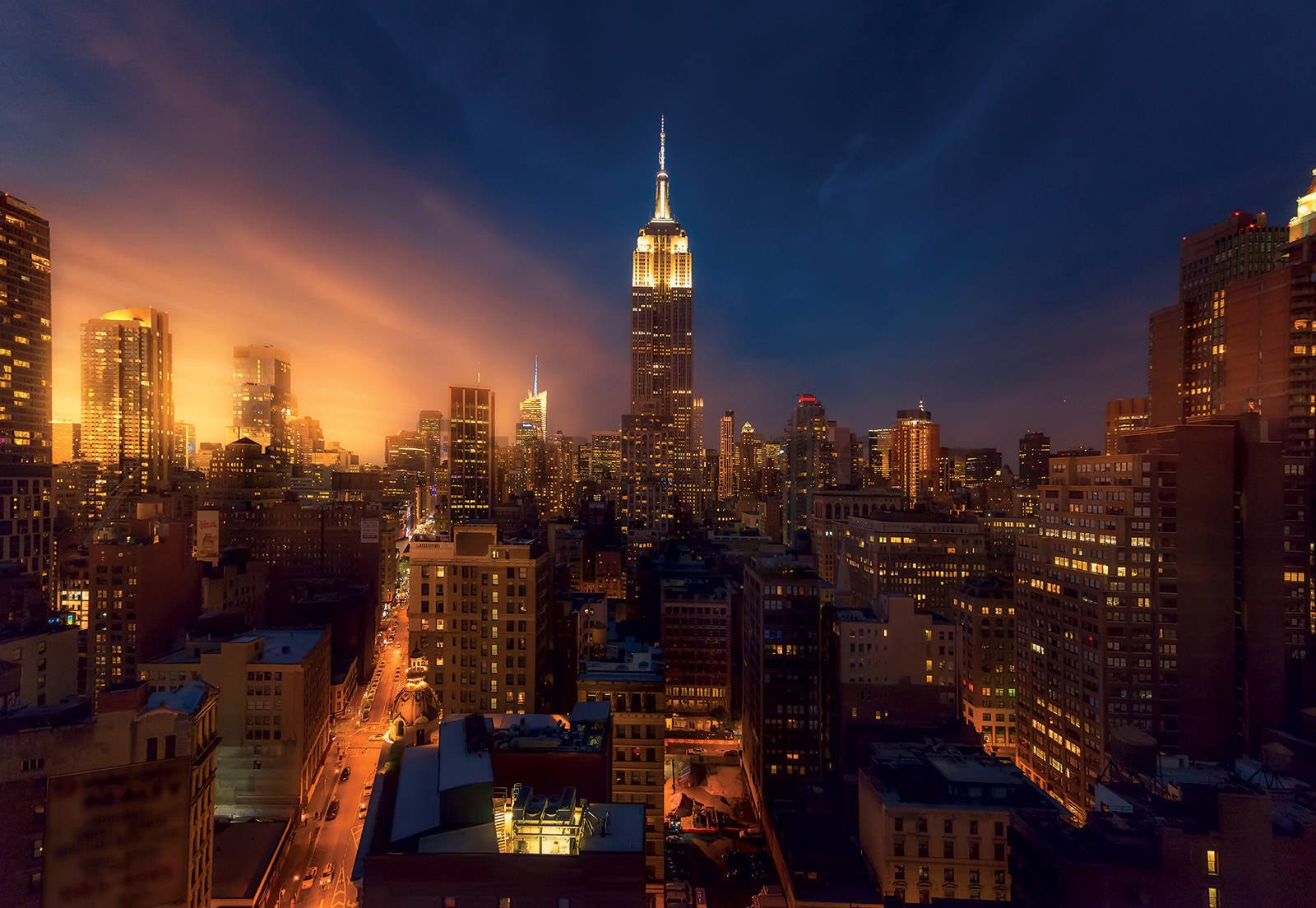 Fototapet: New York nocturn (3) - 368x254cm