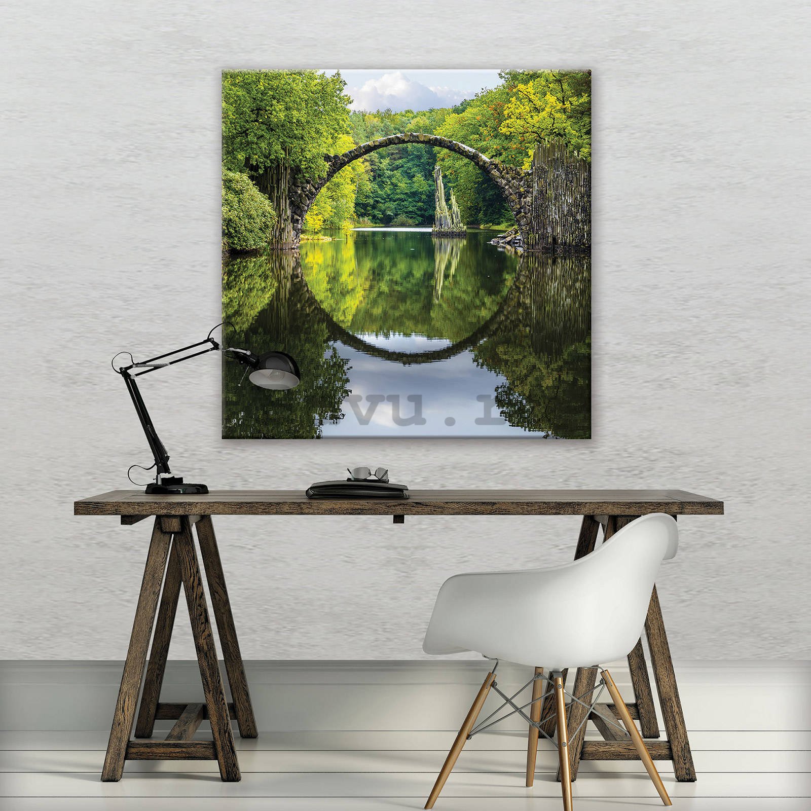 Tablou canvas: Rakotzbrücke - 80x80 cm