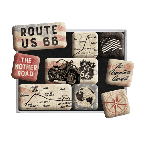 Magnet - Route 66 Bike Map
