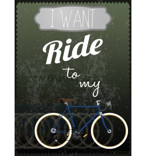 Fototapet: I Want to Ride my Bicycle - 184x254 cm
