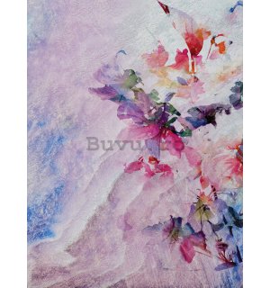 Fototapet: Abstracție florală multicoloră - 184x254 cm