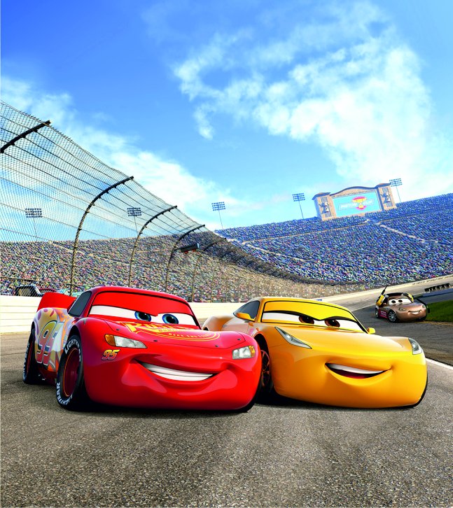 Fototapet vlies: Cars race - 180x202 cm